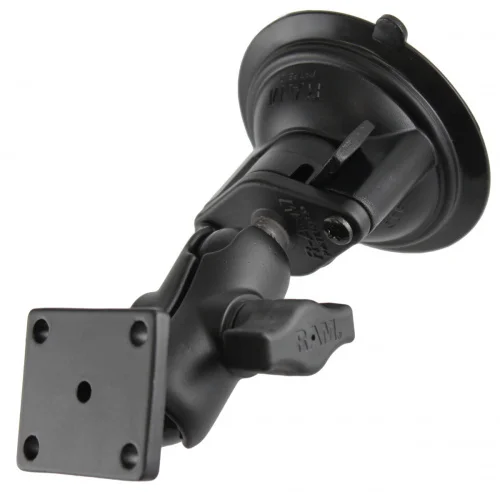 RAM-B-166-A-347-DYN1U Двойное шаровое крепление на присоске RAM Twist-Lock с расположением отверстий AMPS