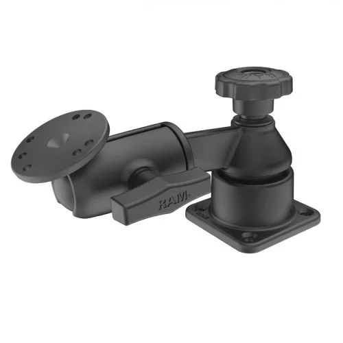 RAM-109H-3U Горизонтальное крепление маятника RAM 6" с шаровым шарниром и круглой пластиной RAM-109H-3U Горизонтальное крепление маятника RAM 6" с шаровым шарниром и круглой пластиной