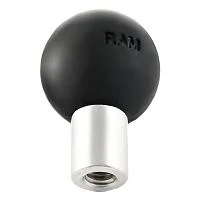 RAM-B-348U обрезиненный шар RAM (1") на стойке с внутренней фото видео резьбой 1/4"-20