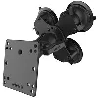 RAM-101U-B-SPX1 RAM Twist-Lock тройное крепление на присоске с пластиной VESA 100х100 мм