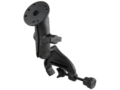 RAP-B-121-OT1U Крепление RAM Yoke Clamp Mount с композитным шарнирным Муфтаом и алюминиевой круглой пластиной.