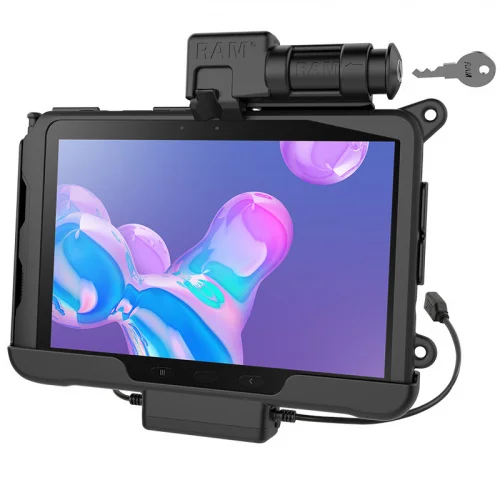 RAM-HOL-SAM57PDKLU RAM Skin держатель с замком клавиш Power + Базовая платформа данных для Tab Active Pro