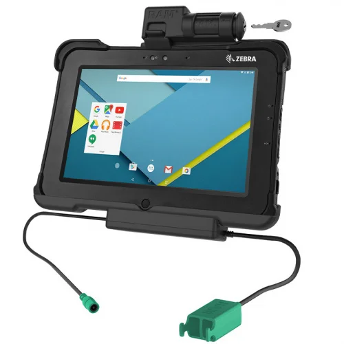RAM-HOL-ZE15PD2KLU Держатель с замком с помощью ключа GDS + двойная док-станция USB для Zebra XSLATE L10 RAM-HOL-ZE15PD2KLU Держатель с замком с помощью ключа GDS + двойная док-станция USB для Zebra XSLATE L10