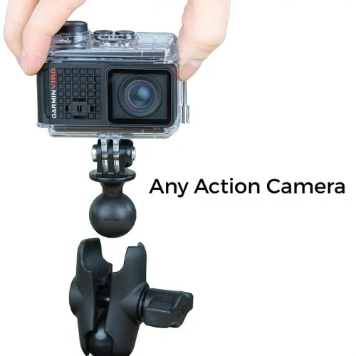RAP-B-GOP2-A-GOP1U крепление RAM для GoPro и др. переход на штатные крепления GoPro, муфта 60 мм фото 3