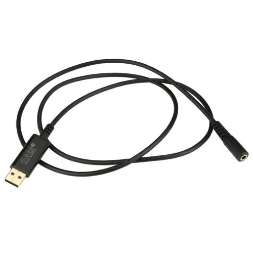 RAP-CAB-USBA-AUD35U Аудиоадаптер RAM - 3,5-мм гнездовой разъем на USB Type-A штекер RAP-CAB-USBA-AUD35U Аудиоадаптер RAM - 3,5-мм гнездовой разъем на USB Type-A штекер