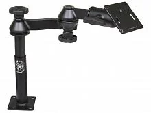 RAM-VP-SW1-47-2461 Телескопическая стойка RAM Tele-Pole с 4- и 7-дюймовыми стойками, поворотными кронштейнами и площадкой VESA 75x75 мм.