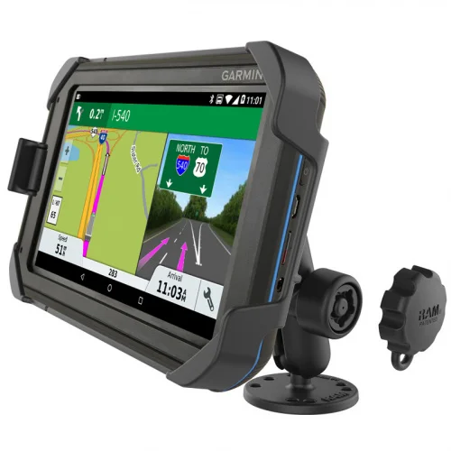 RAM-B-138L-GA75LU Крепление RAM EZ-Roll'r Drill-Down для Garmin Fleet 770, Overlander и др.