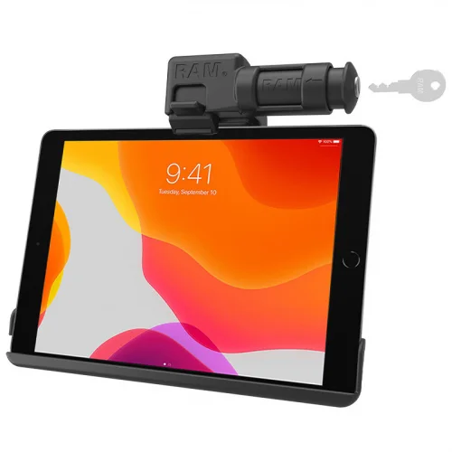 RAM-HOL-AP31KLU Держатель RAM EZ-Roll'r с замком для iPad 7-9-го поколения и Air 3. RAM-HOL-AP31KLU Держатель RAM EZ-Roll'r с замком для iPad 7-9-го поколения и Air 3.