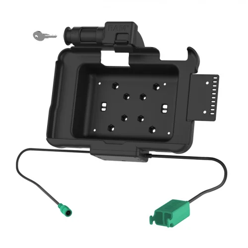 RAM-HOL-ZE10PD2KLU Держатель с замком ключом GDS + двойная док-станция USB для ноутбуков Zebra ET5x серии 8,3" и 8,4" фото 3