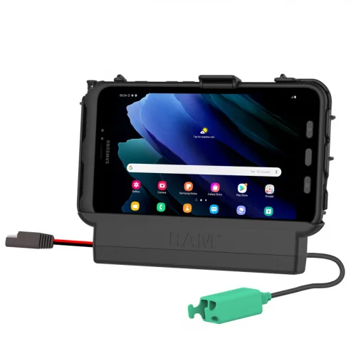 RAM-HOL-SAM61PD2U Док-станция RAM Power + Dual USB для планшетов Tab Active 5 и 3 со встроенным динамиком.