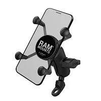 RAM-B-272-A-UN7 мото крепление RAM для 4"-5,5" смартфонов к болту зеркала, муфта 60 мм шары 25 мм