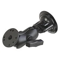 RAM-166-B-202U Крепление на присоске RAM Twist-Lock с адаптером для круглой пластины - короткое