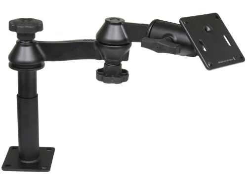 RAM-VP-SW1-45-2461 Телескопическая стойка RAM Tele-Pole с 4- и 5-дюймовыми стойками, поворотными кронштейнами и площадкой VESA 75x75 мм.