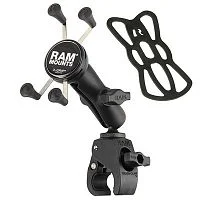 RAM-B-400-HOL-UN7BU крепление RAM для 4"-5,5" смартфонов,струбцина малая, муфта 95 мм шары 25 мм