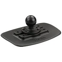 RAP-398-BLK-202U накладка для креплений RAM на борт надувной лодки ПВХ и hypalon, черная, шар 38 мм