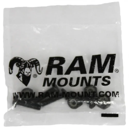 Винты и гайки RAM #8-32 x 5/8", комплект 4 шт, цвет черный (RAM-HAR-MET-TAB1U)