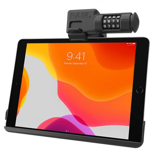 RAM-HOL-AP31CLU Комбинированный держатель RAM EZ-Roll'r с фиксатором для iPad 7-9-го поколения и Air 3 RAM-HOL-AP31CLU Комбинированный держатель RAM EZ-Roll'r с фиксатором для iPad 7-9-го поколения и Air 3