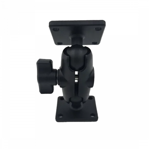 RAMRU-30954 Крепление 2 квадратных площадки, муфта короткая 60 мм, алюминий, отверстия AMPS RAM фото 3