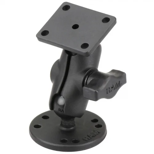 RAM-B-139U-A Крепление RAM Drill-Down Double Ball Mount с прямоугольной пластиной AMPS - короткое