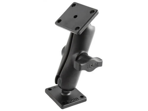 RAM-B-141U Крепление RAM Drill-Down Double Ball Mount с прямоугольными пластинами AMPS - средний размер
