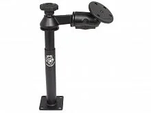 RAM-VP-SW2-89-240 Телескопическая стойка RAM Tele-Pole с 8- и 9-дюймовыми стойками, одинарной поворотной балкой и большой круглой пластиной.