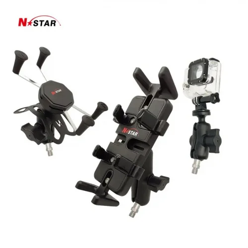 Крепление N-Star для экнш-камер со шпилькой M10*1,25". Муфта 60 мм. Шары 25 мм (1") (NS-AC-B6-BM10B) фото 3