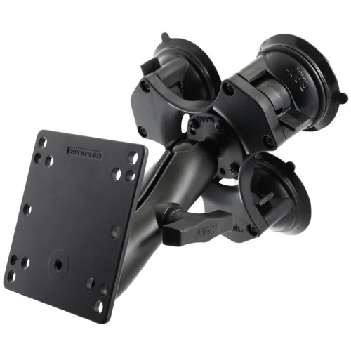 RAP-365-101-246U Крепление RAM Twist-Lock с тройной присоской и пластиной VESA 100x100 мм - средний размер.