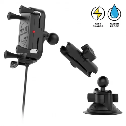 Беспроводная зарядка RAM Tough-Charge 15 Вт на присоске (RAM-B-166-UN12W-1) фото 4 Беспроводная зарядка RAM Tough-Charge 15 Вт на присоске (RAM-B-166-UN12W-1) фото 4