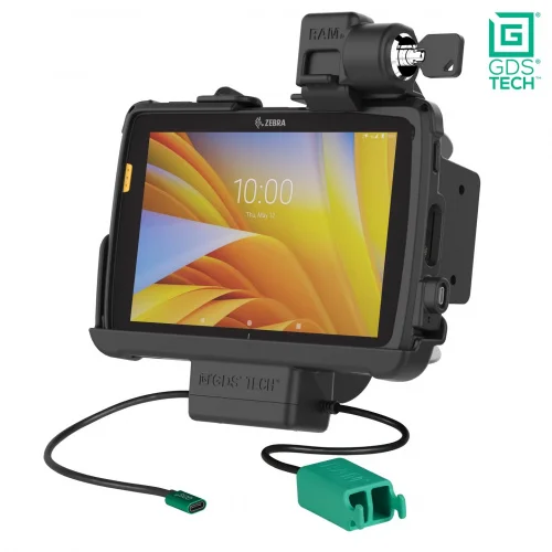 RAM-GDS-DOCKL-ZE20PD2U Док-станция GDS с фиксатором и двумя портами USB для Zebra ET401 и ET4x 8" с защитным покрытием IntelliSkin RAM-GDS-DOCKL-ZE20PD2U Док-станция GDS с фиксатором и двумя портами USB для Zebra ET401 и ET4x 8" с защитным покрытием IntelliSkin
