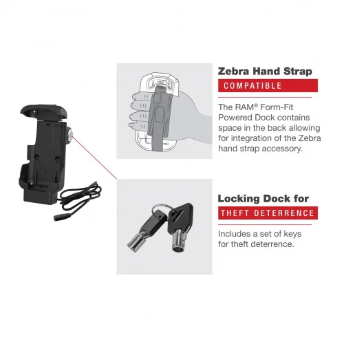 Док-станция RAM Key-Lock для Zebra TC73 и TC78 (RAM-HOL-ZE17L-1U) фото 6 Док-станция RAM Key-Lock для Zebra TC73 и TC78 (RAM-HOL-ZE17L-1U) фото 6