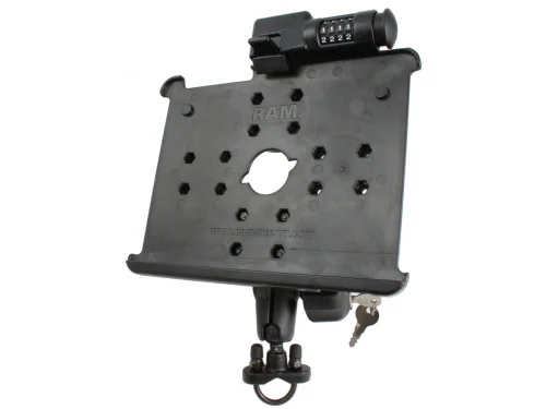 RAM-B-149Z-AP8LU RAM Latch-N-Lock для iPad 1-2 поколения с U-образным болтом на руле RAM-B-149Z-AP8LU RAM Latch-N-Lock для iPad 1-2 поколения с U-образным болтом на руле