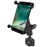 RAM-B-408-75-1-UN10U мото крепление RAM X-Grip для смартфонов, муфта 95 мм на руль 19-25 мм