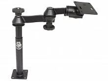 RAM-VP-SW1-89-2461 Телескопическая стойка RAM Tele-Pole с 8- и 9-дюймовыми стойками, поворотными кронштейнами и креплением VESA 75x75 мм.