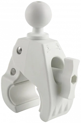 VIN-C-043-white Струбцина VINmounts Tough Claw большая на трубу 27-65 мм, шар 38 мм (1,5", размер "C") цвет белый VIN-C-043-white Струбцина VINmounts Tough Claw большая на трубу 27-65 мм, шар 38 мм (1,5", размер "C") цвет белый