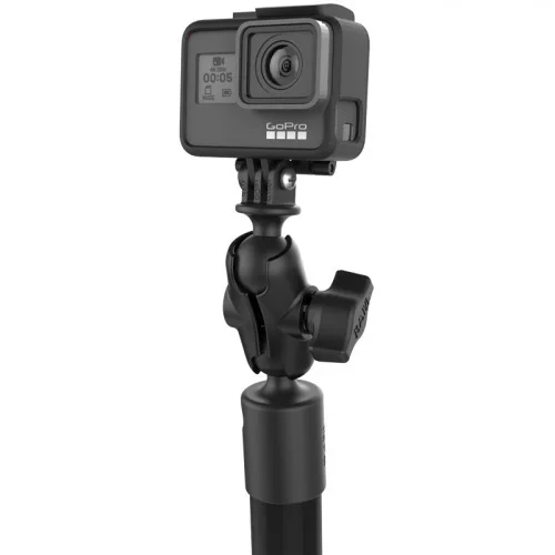 RAP-224-18-A-GOP1 присоска RAM Twist-Lock с 46 см штангой и креплением GoPro, муфта 60 мм шары 25 мм (1") фото 3