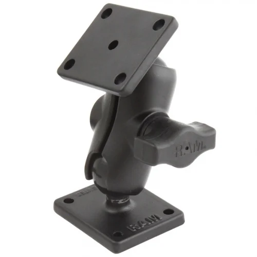 RAM-B-141U-A Крепление RAM Drill-Down Double Ball Mount с прямоугольными пластинами AMPS - короткое
