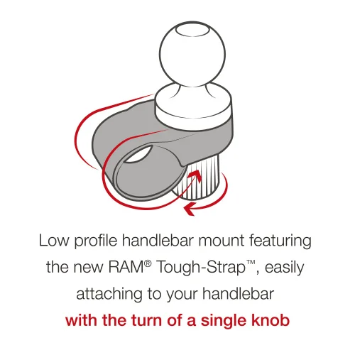 RAP-B-460-A-GOP1U RAM Tough-Strap с двойным шаровым креплением с универсальным адаптером для экшн-камеры фото 9