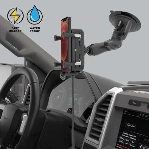 Беспроводная зарядка RAM Tough-Charge 15 Вт на присоске (RAM-B-166-UN12W-1) фото 6 Беспроводная зарядка RAM Tough-Charge 15 Вт на присоске (RAM-B-166-UN12W-1) фото 6
