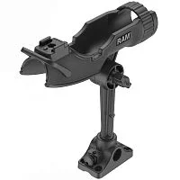 RAP-433-BMP Держатель для рыболовных удочек RAM ROD HD с плоским основанием и перегородкой
