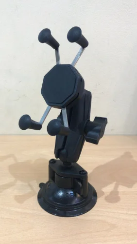 VK-31298 Крепление малый X-GRIP для смартфонов. Присоска на стекло, муфта 95 мм. Шары 25 мм (1"). Композит VK-31298 Крепление малый X-GRIP для смартфонов. Присоска на стекло, муфта 95 мм. Шары 25 мм (1"). Композит