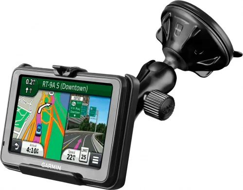 RAP-B-166-2-GA25U Низкопрофильное крепление на присоске RAM Twist-Lock для Garmin nuvi 200W и др. устройств.
