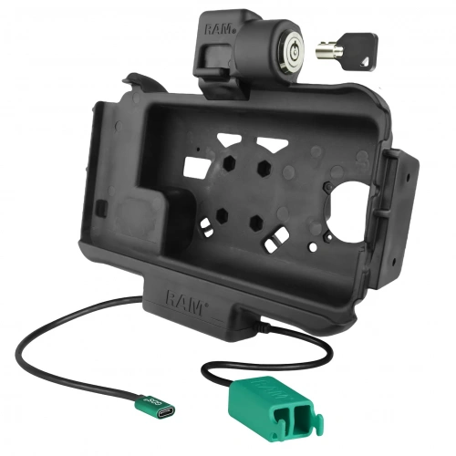 RAM-HOL-SAM58CPKLN-2AU Док-станция RAM с замком, модульным разъемом USB-C и двумя портами USB-A для планшетов Samsung Tab Active5 и 3. фото 3