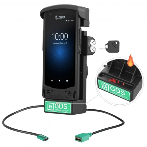 RAM-GDS-DOCKL-V12-ZE16CPDHU Док-станция GDS с замком и питанием + USB-A для Zebra EC50/55 - с подогревом контактов. RAM-GDS-DOCKL-V12-ZE16CPDHU Док-станция GDS с замком и питанием + USB-A для Zebra EC50/55 - с подогревом контактов.