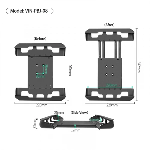 VIN-PBJ-08 Крепление VINmounts Tab-Tite для планшетов с размерами планшета: дл. 260-300 мм шир. 200-218 мм толщ. 3-25 мм (TAB10) фото 3