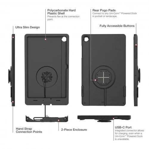 RAM-GDS-SKIN-SAM88-TCB-1 Тонкий чехол IntelliSkin Thin-Case для Samsung Tab A11+ (задние подставки Pogo Pads) фото 6