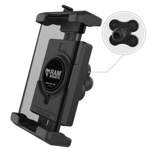 Держатель телефона RAM® Quick-Grip™ Pro XL с шариком и виброгасителем RAM-HOL-PD7BVU