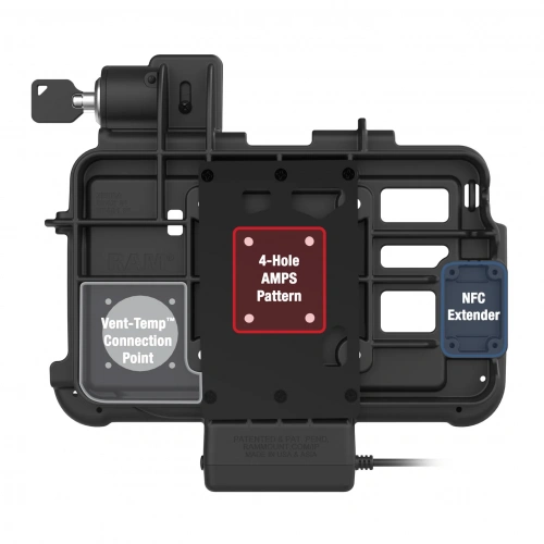 RAM-GDS-DOCKL-ZE46PU Запирающаяся док-станция GDS Thin-Dock для Zebra ET401 и ET4x 8" с технологией IntelliSkin фото 4 RAM-GDS-DOCKL-ZE46PU Запирающаяся док-станция GDS Thin-Dock для Zebra ET401 и ET4x 8" с технологией IntelliSkin фото 4