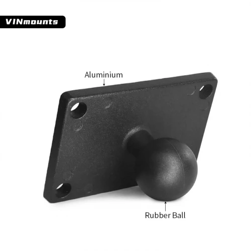 VIN-B-002 Шар VINmounts 25 мм (1") с прямоугольной площадкой 76x51 мм между отверстиями 64x38 мм фото 4
