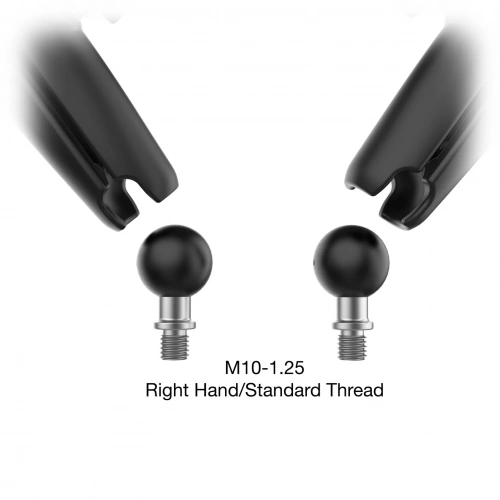 RAM-B-349-C-465RL Комплект RAM Tough-Mirror с креплениями M10-1.25 - длинный кронштейн фото 3