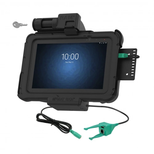 Док-станция с замком USB-A и RJ45 для Zebra ET5x 8,3 и 8,4 дюйма (RAM-HOL-ZE10PDKL-RJ45AU)